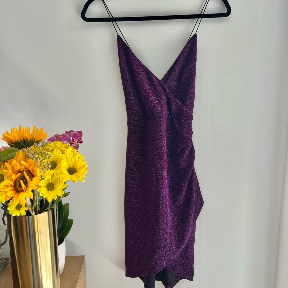 NWT Disco Shimmer Forever 21 Wrap Dress